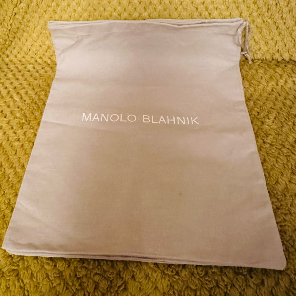 Manolo Blahnik Gray Shoe Bag- set of 2!